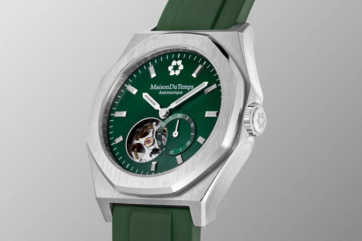 Montre coeur ouvert pour homme mécanisme Miyota