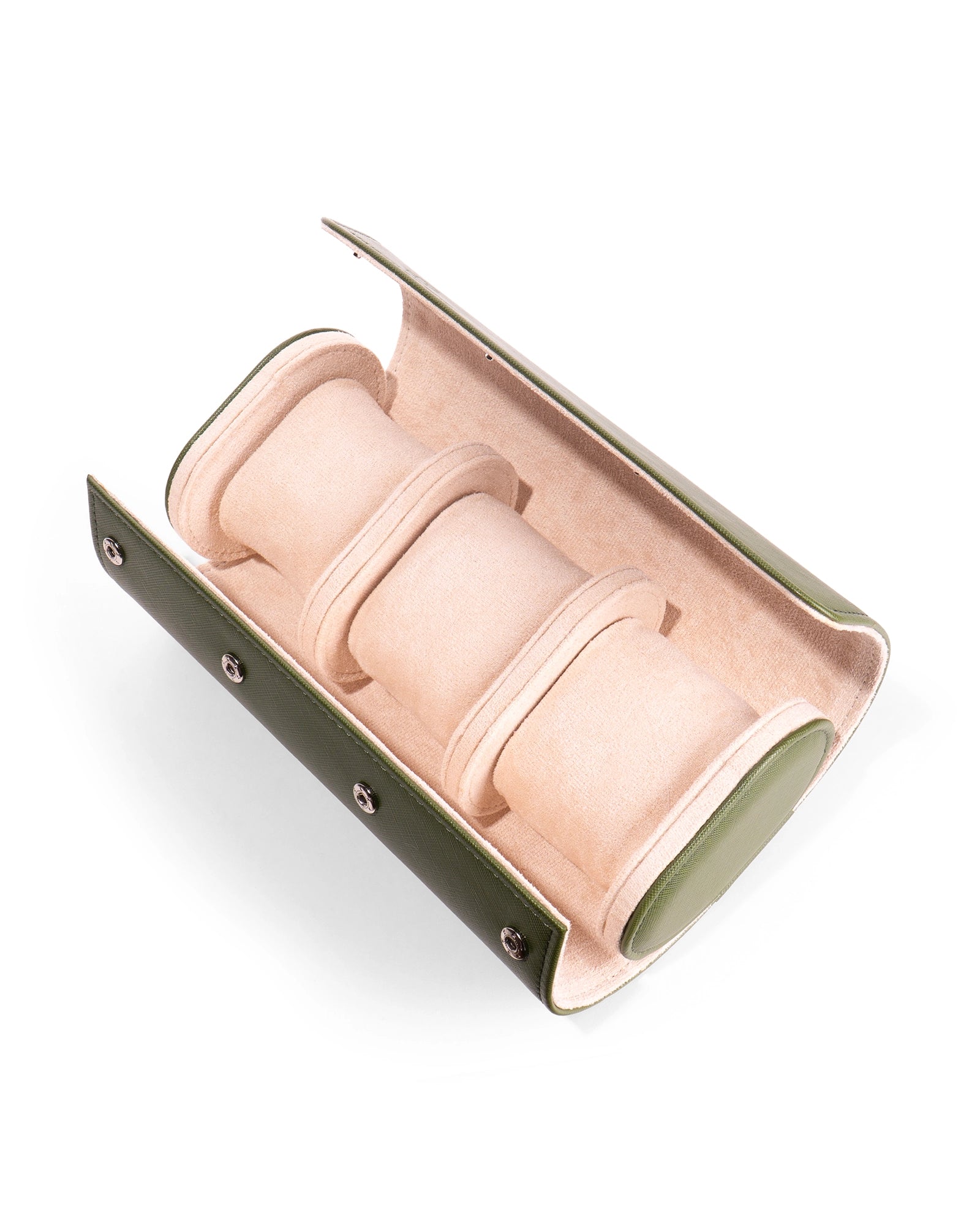Green Watch Case - 3 Watches