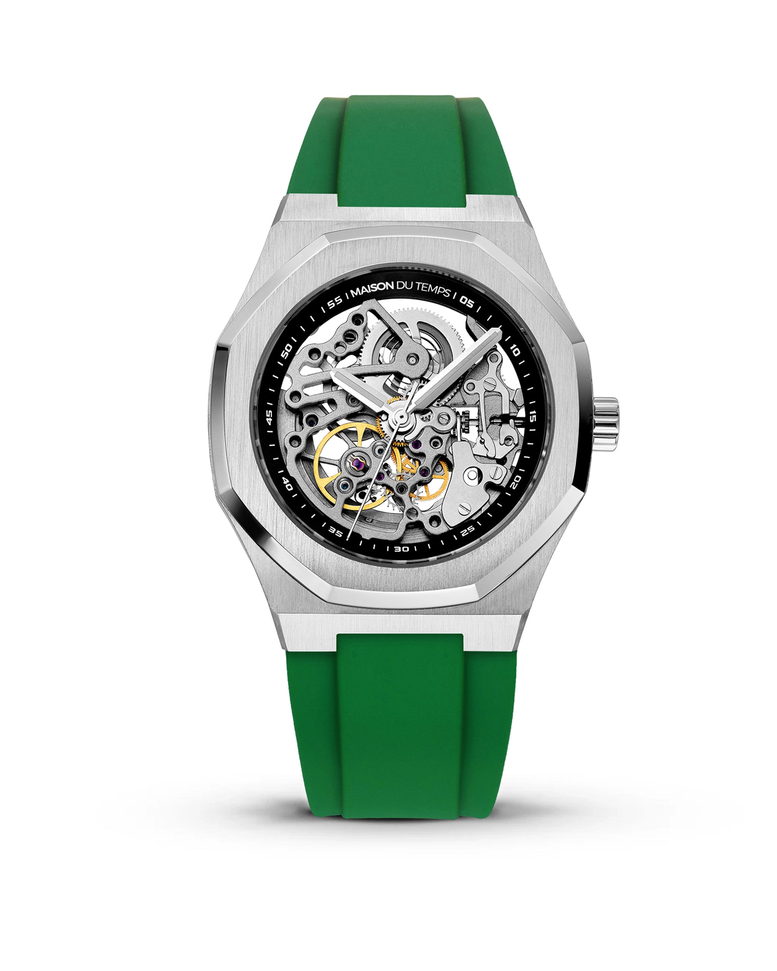 MTBeta Skeleton with White Silicone Strap