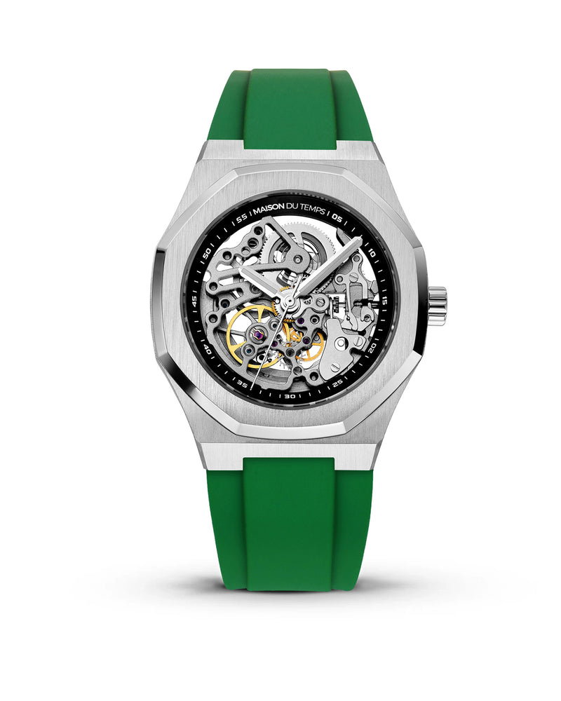 MTBeta Skeleton with White Silicone Strap