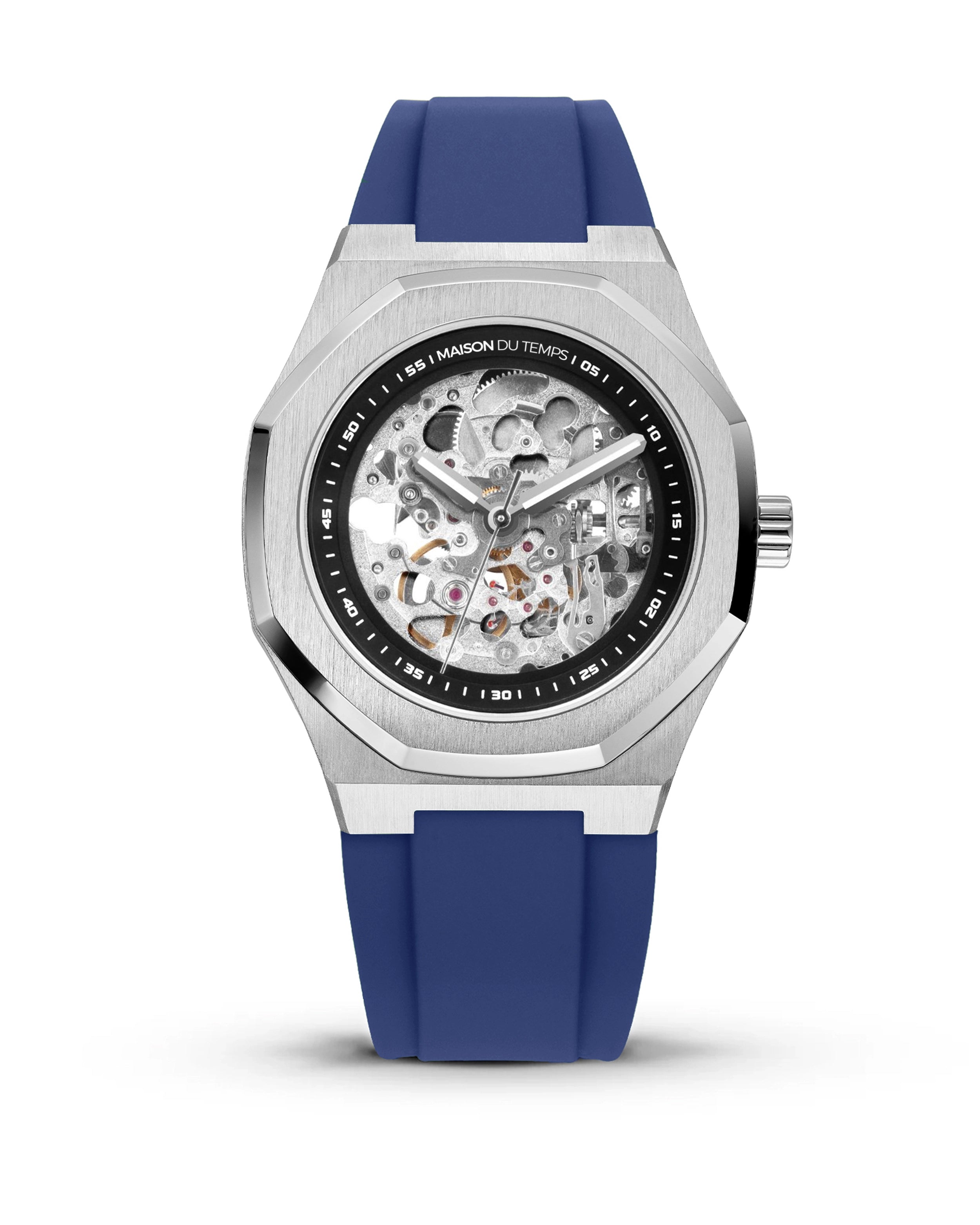 MTBeta Skeleton Miyota Silicone Blue