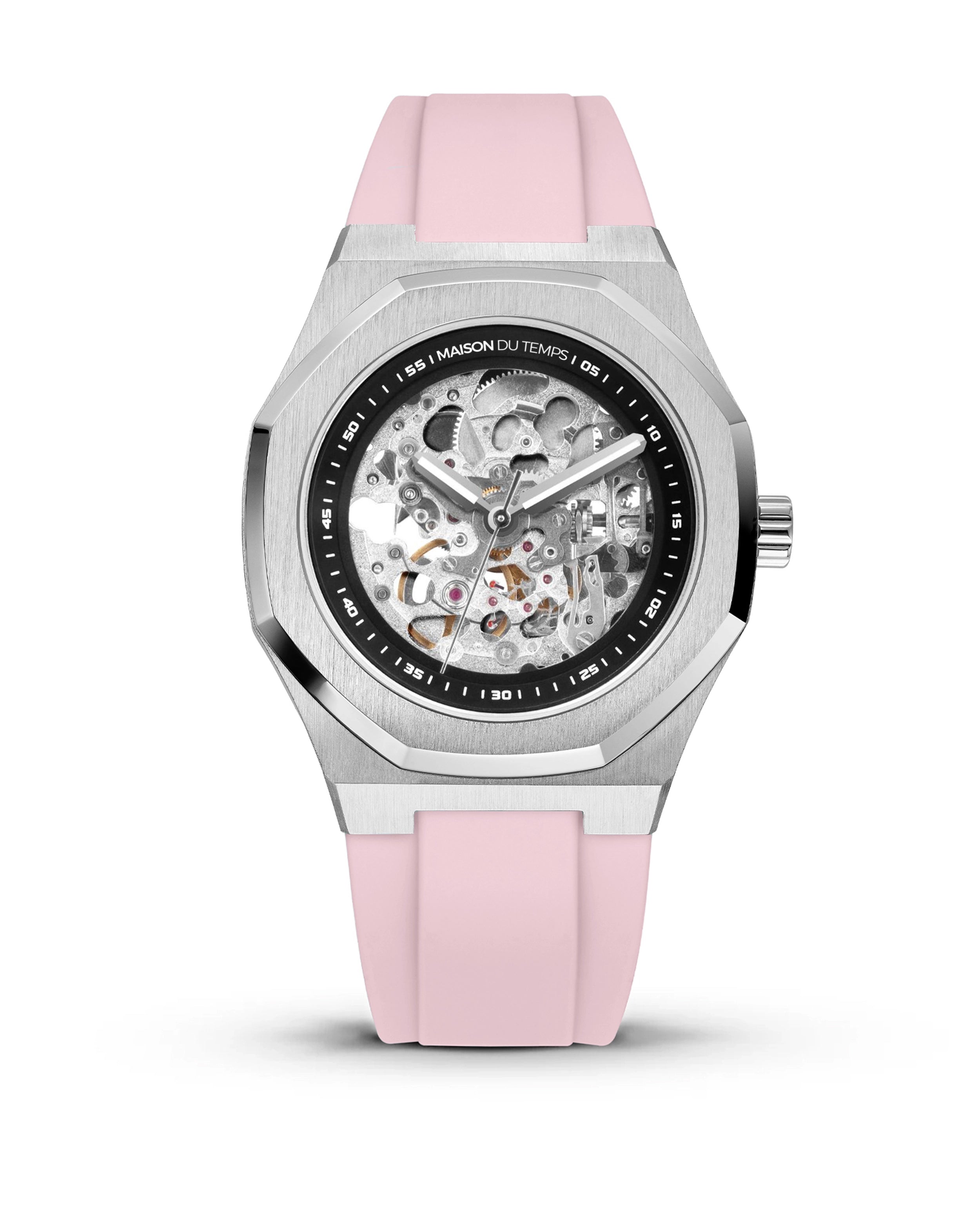 MTBeta Skeleton Miyota Silicone Pink