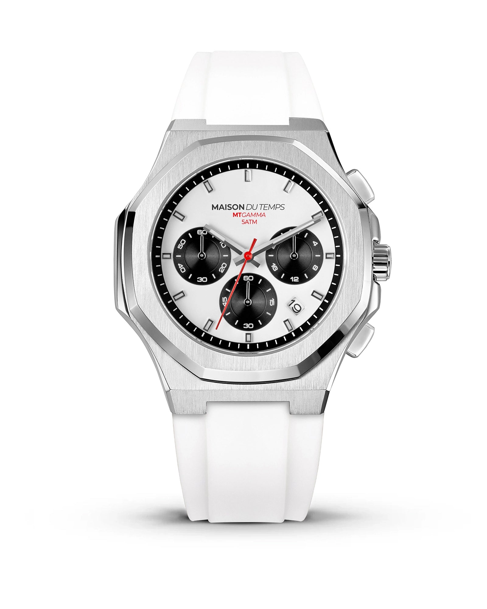 MTGamma Chronograph White Silicone White
