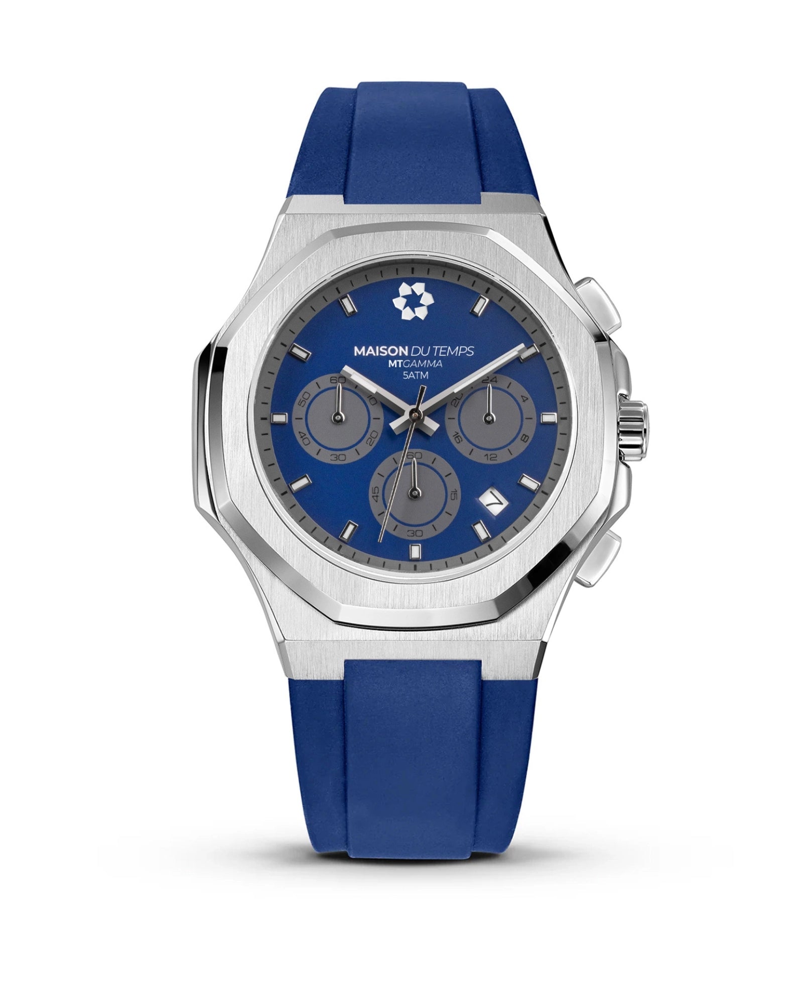 MTGamma Chronograph Blue with Blue Silicone Strap