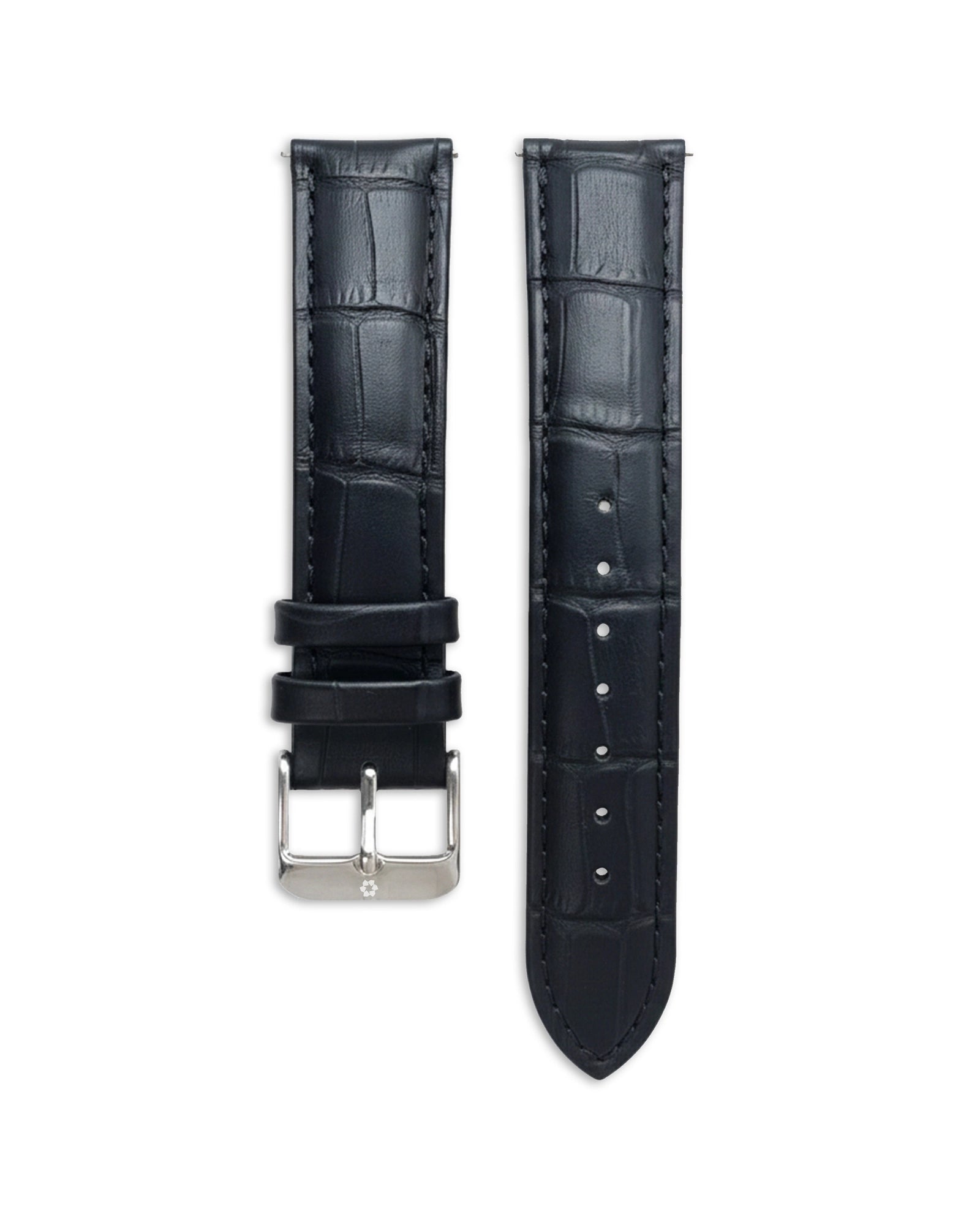 Bracelet Cuir Noir 20mm