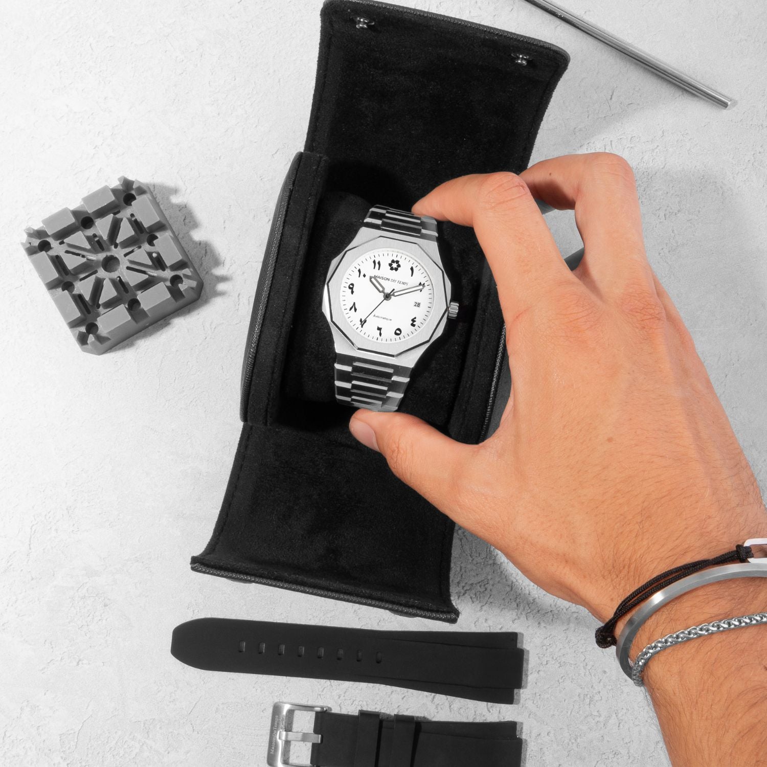 Bracelet homme en acier MaisonDuTemps 