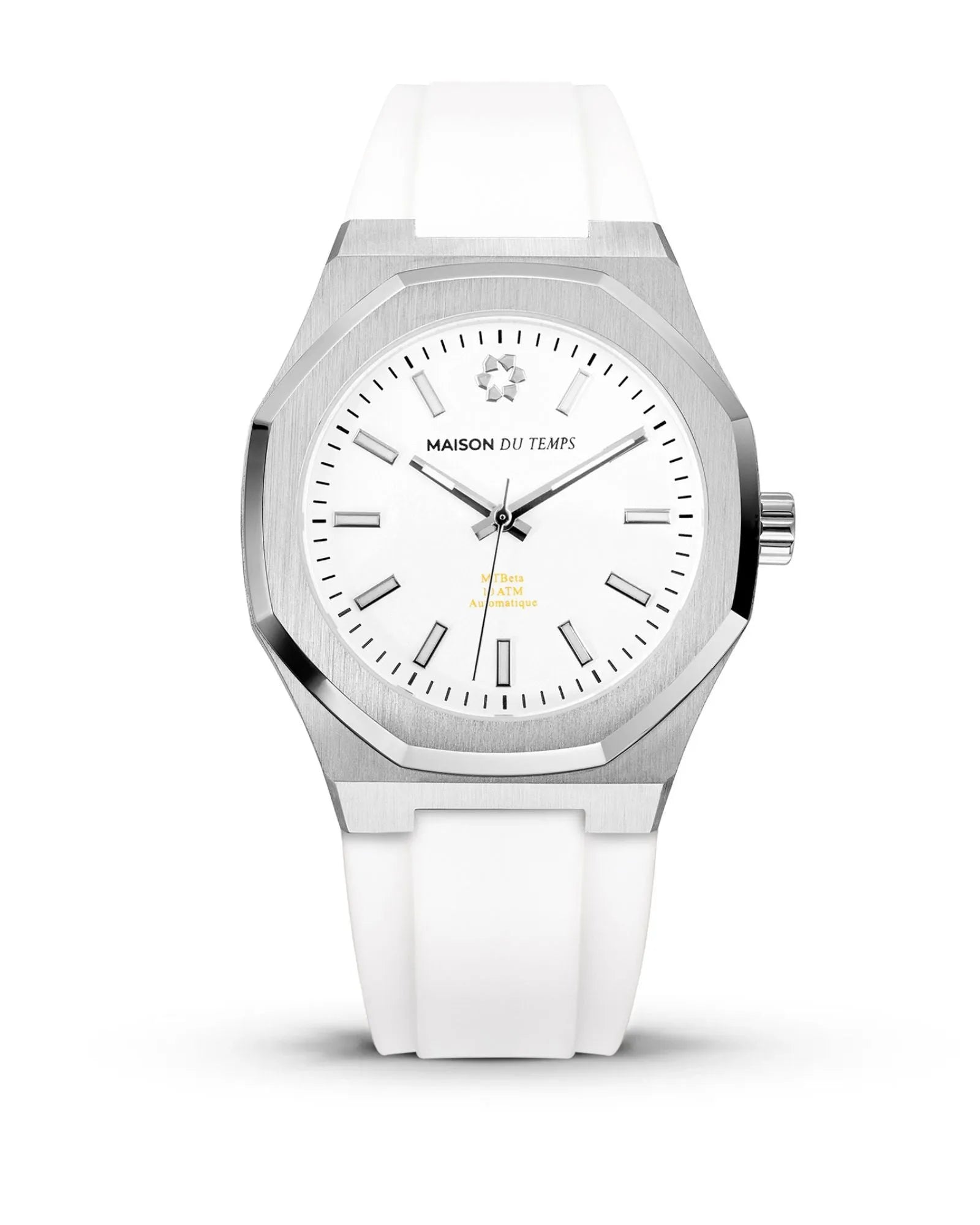 MTBeta 2.0 White with White Silicone Strap