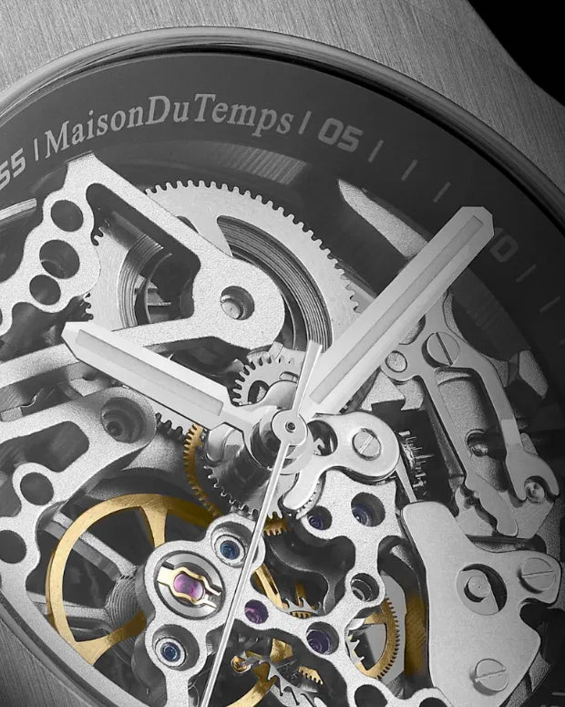 MTBeta Skeleton with White Silicone Strap