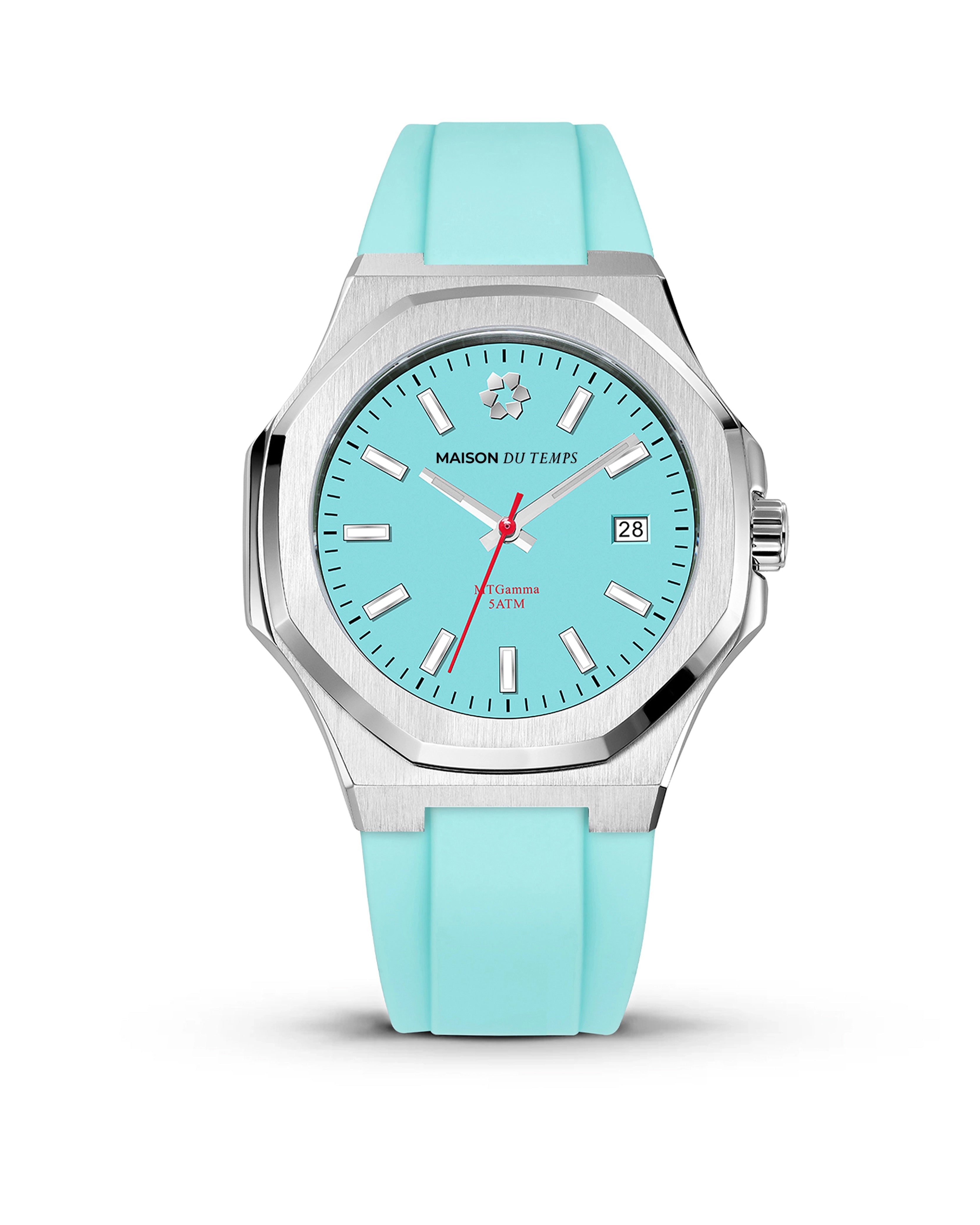 MTGamma Turquoise with Turquoise Silicone Strap