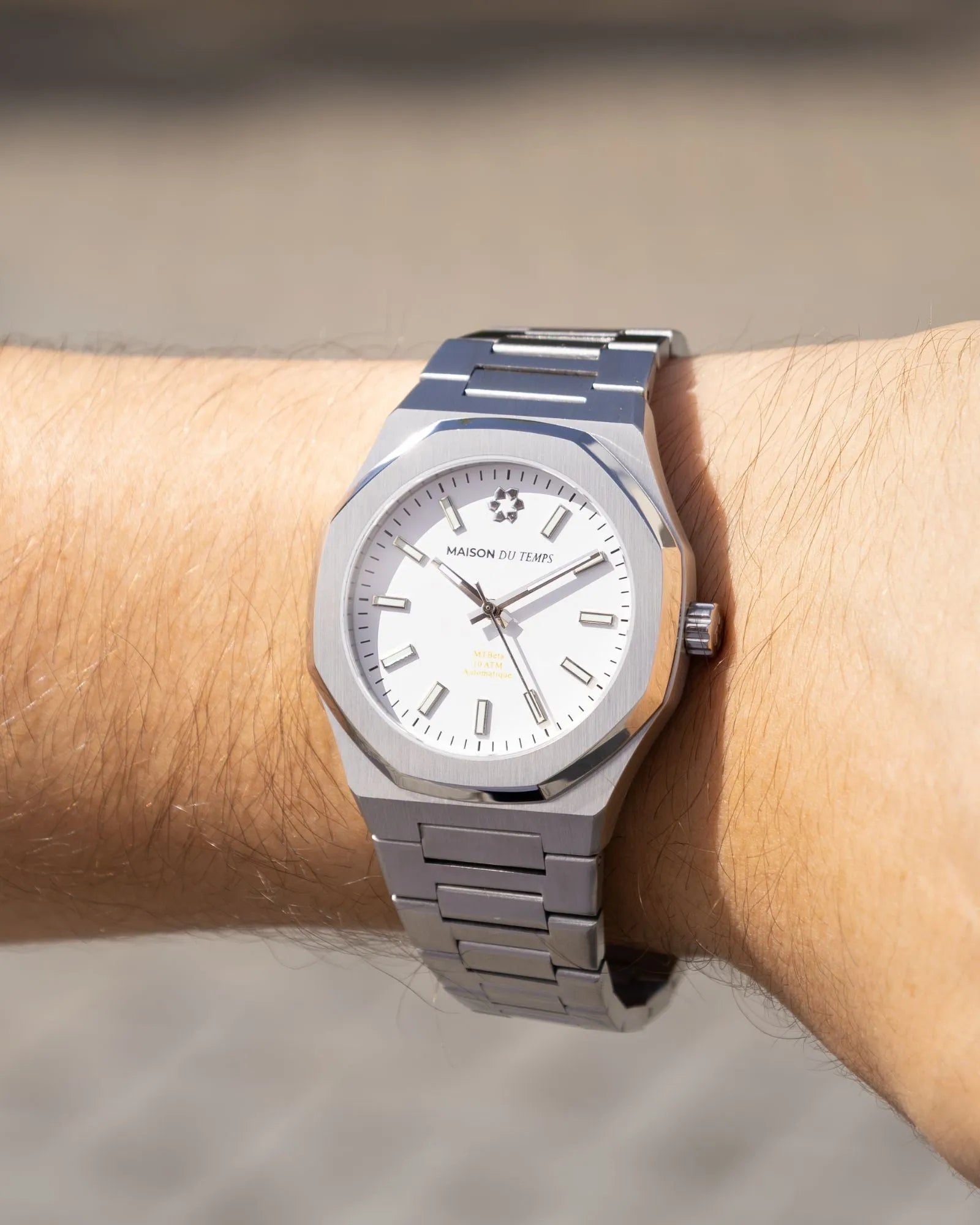  Montre MTBeta 2.0 Blanc 42mm Automatique Seagull - MaisonDuTemps 