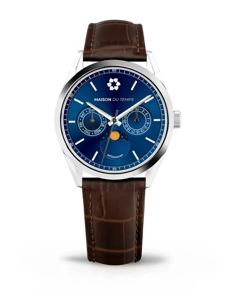 MTOmicron Silver Black Leather