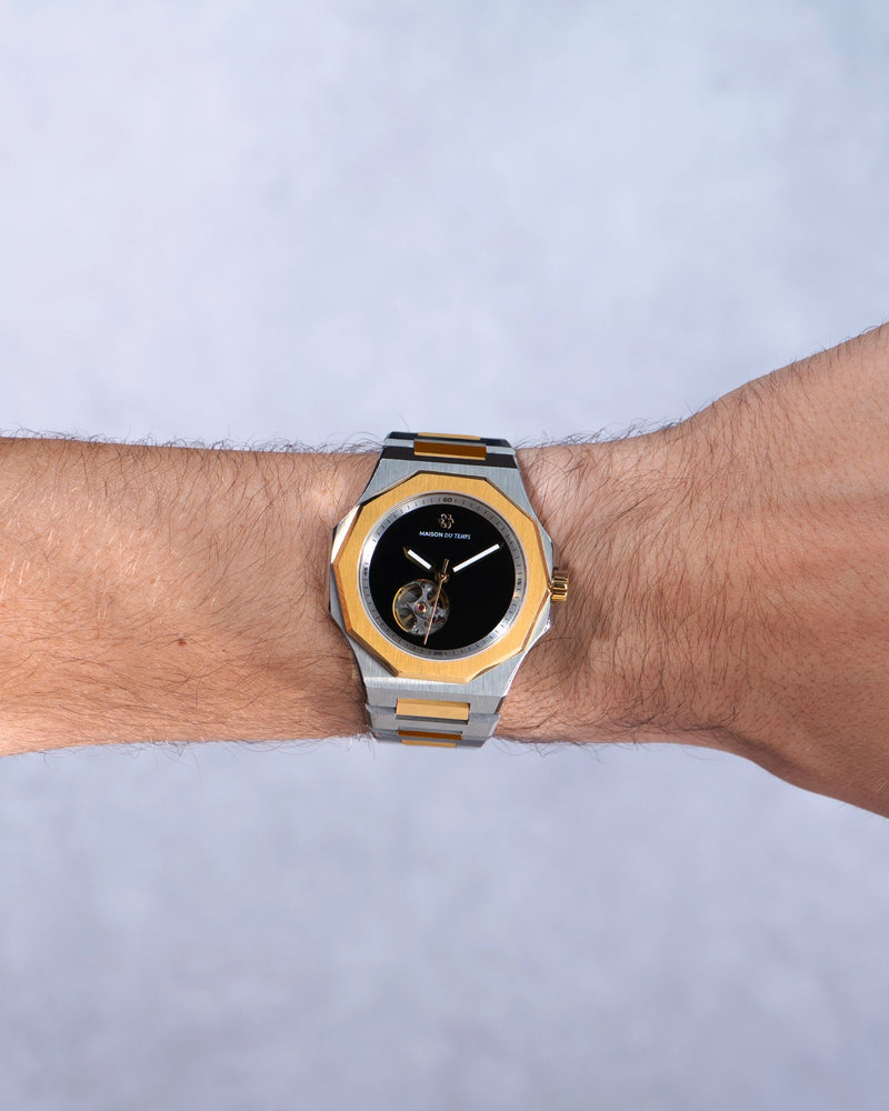 MTZeta Open Heart Black Gold Yellow Steel