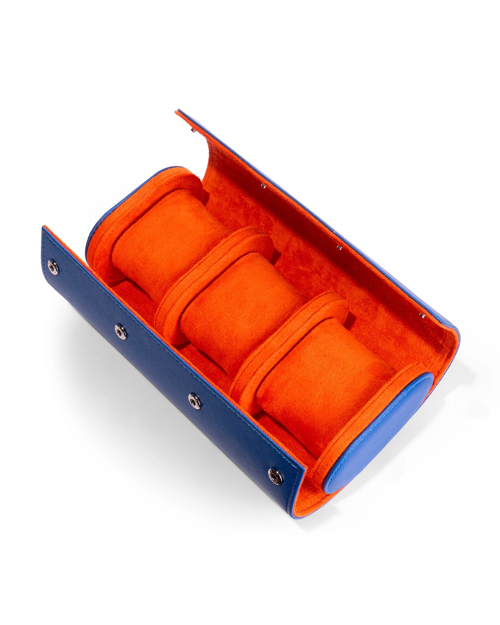 Blue & Orange Watch Case - 3 Watches
