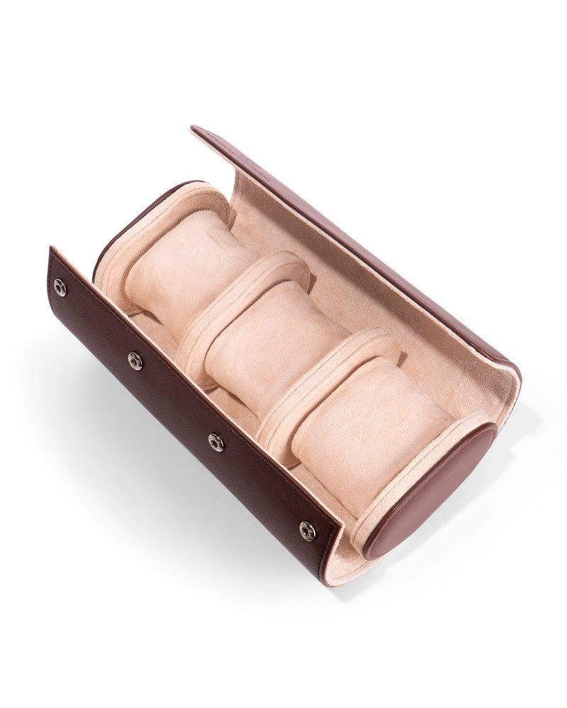 Brown Watch Case - 3 Watches