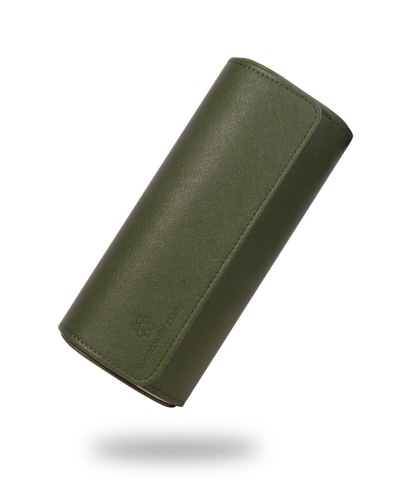 Green Watch Case - 3 Watches